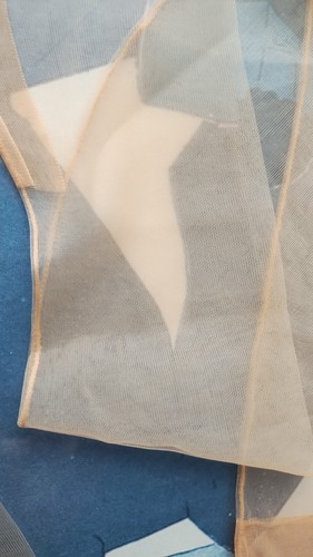 Vintage SEAMED size 11 stockings - 15 Den Flat Knit nylon - size 11/33"-34"" - Picture 7 of 9