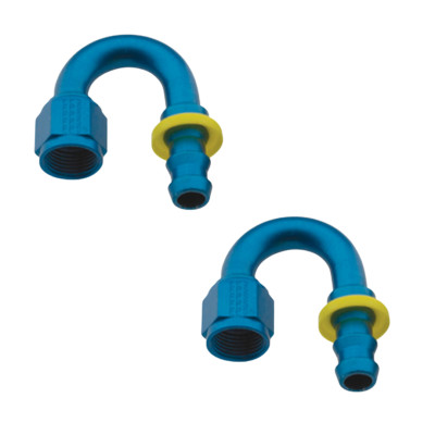 Fragola Performance Hose Fittings- #10 180 Degree Push Lock- 218010 - Lot of 2