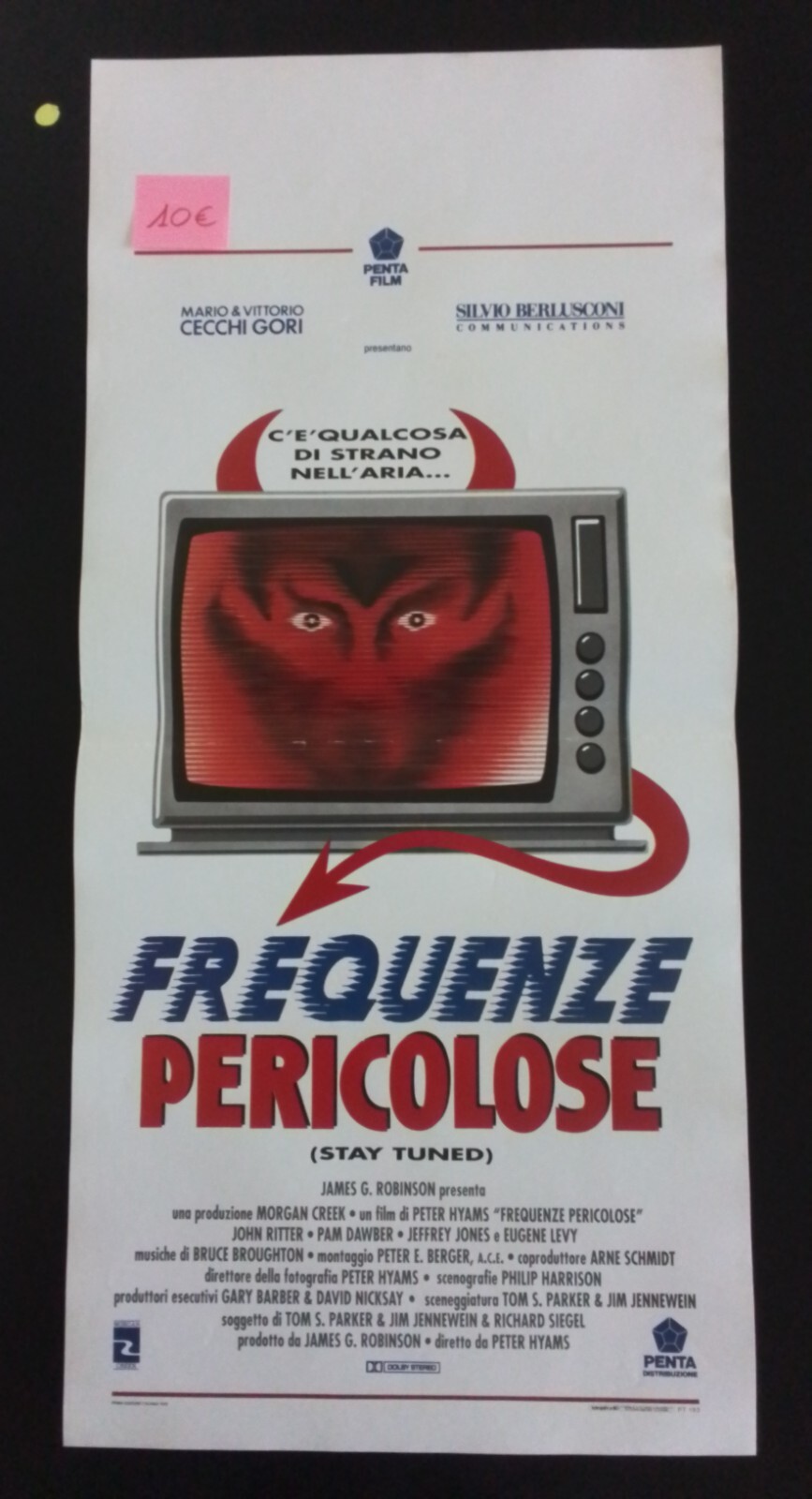 Locandina originale film Frequenze pericolose (1992) - Regia di Peter Hyams