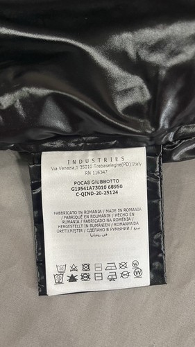 NWOT Size 10 140cm Moncler GIUBBOTTO POCAS JACKET Black Thin Cinch Waist Elastic - Picture 16 of 18