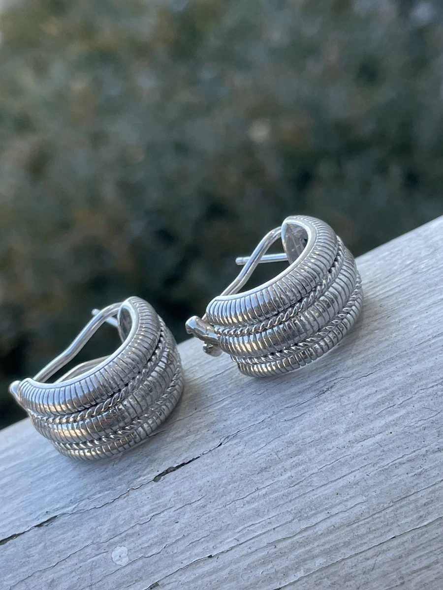 Judith ripka hoop clearance earrings