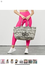 Alo Yoga Grey Tie Dye Shopper Tote Bag One Size for Gym Travel