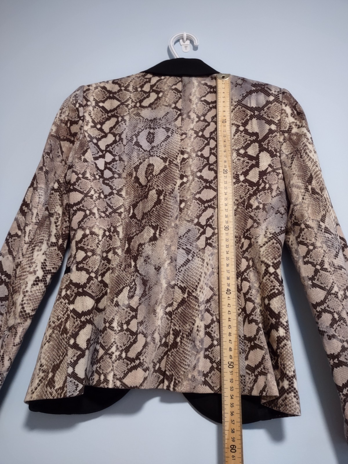 Zara Basic Womens Snake Pattern Print Blazer Jack… - image 4