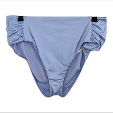 Gibson Latimer NWT Flattering Stylish Cinched Side High Waist Bikini Bottom LG