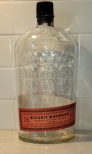 BULLEIT BOURBON Kentucky Straight Frontier Whiskey 1.75L Empty Glass Bottle +Cap