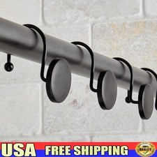 Rustproof Decorative Shower Curtain Hooks Set of 12 Unique Design Ball Ends New