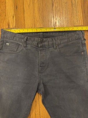 Scotch & Soda Ralston Button Fly Fading Denim Black Jeans Mens Size 36 X 32