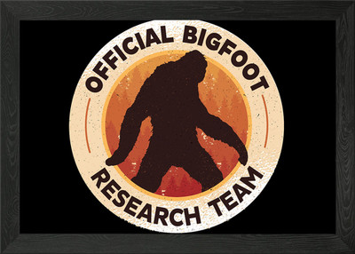 Bigfoot Yeti Research Team Gerahmtes Wandbild Poster Leinwanddruck Bild