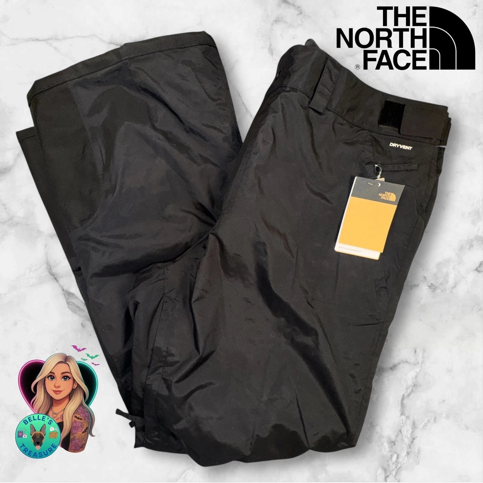 The North Face Freedom Snow Pants Men's XXL DryVent Ski Snowboard TNF Black NEW