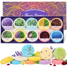 10 Pack Shower Steamers Aromatherapy, Bombs with 1 Count Pack of 10