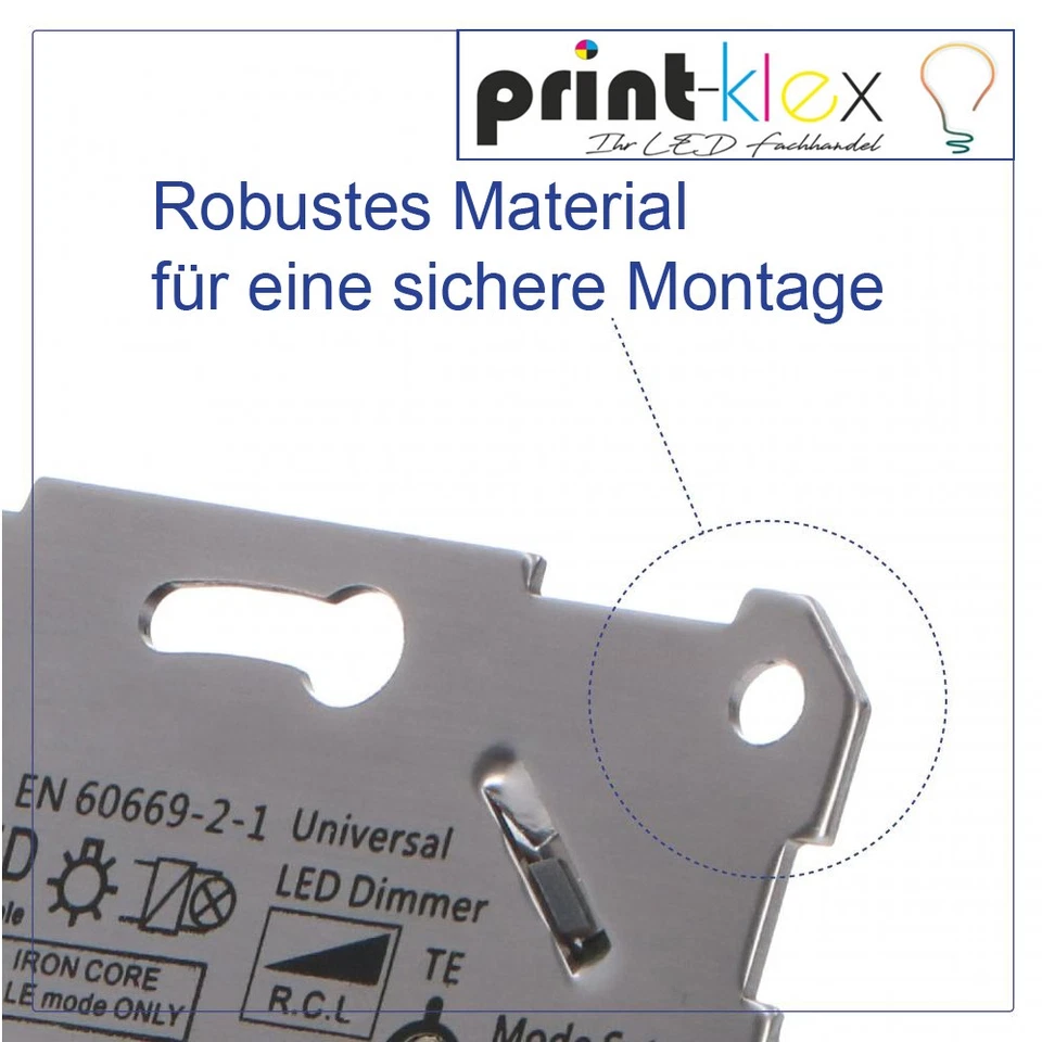 Universal Drehdimmer LED Halogen Dimmer geeignet Legrand Berker Niko EGB Gira - Bild 3 von 4