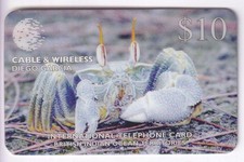 AFRIQUE TELECARTE / PHONECARD .. ILE DIEGO GARCIA 10$ C&W CRABE CRAB 1998 +N°