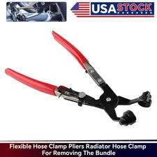 Angled Band Hose Clamp Pliers and Swivel Flat Band Repair Tool Ring-Type Install