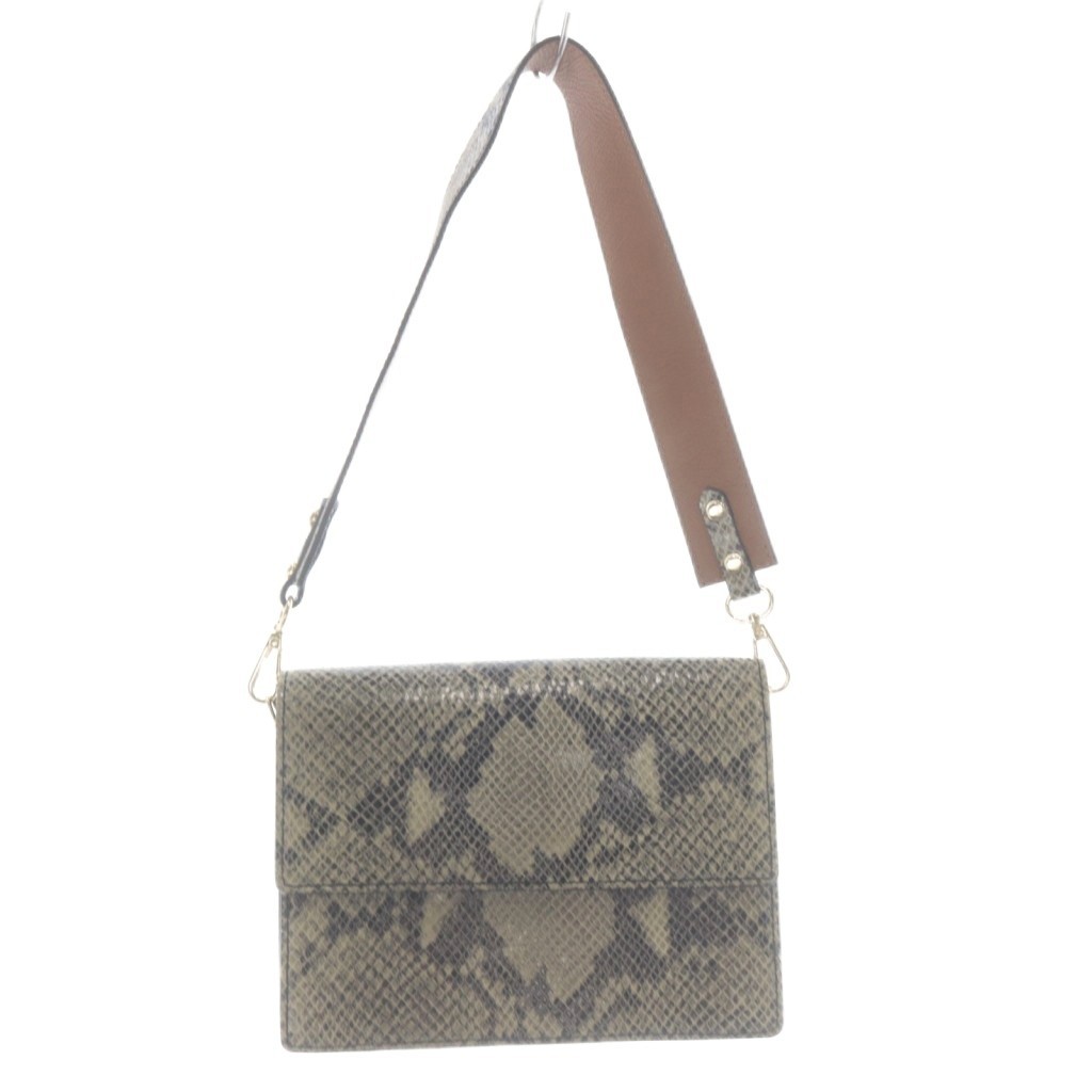 Laura Di Maggio Python Pattern 2Way Handbag Shoul… - image 1