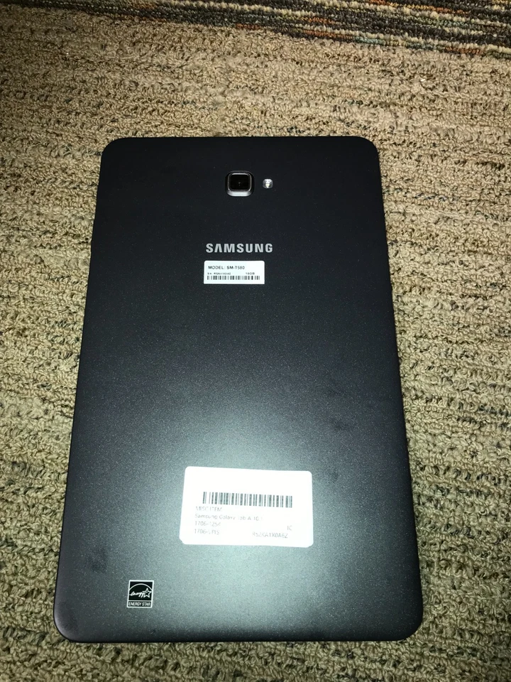 三星 Galaxy Tab A T580 黑色 10.1 英寸 16GB 平板电脑 带 SD 卡插槽 — 第 3/4 张图片