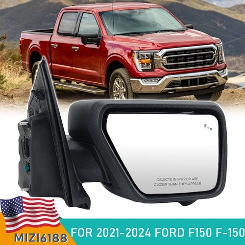 For 2021-2024 Ford F150 Right Side Door Mirror w/Camera Blind Spot ML3Z17682FA
