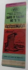Matchbook Cover US 36 Motel Café restaurant Saint Francis Kansas