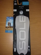 SOLE Active Thin Insoles Men’s 8 Women’s 10 Custom Orthotics Pair ~NIP~