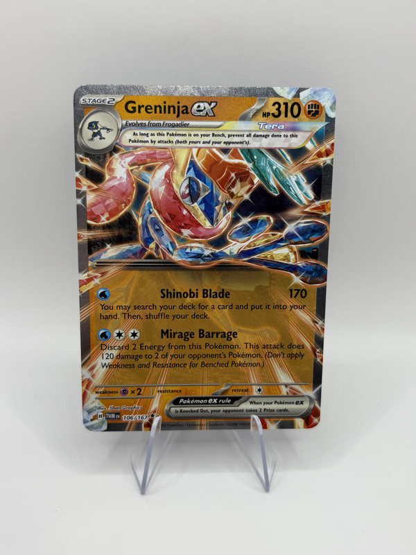 Greninja EX Twlight Masquerade 106/167 NM Pokemon Card