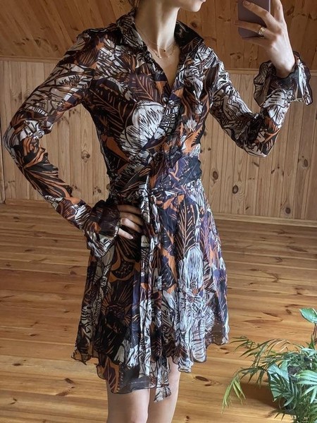 Women Patrizia Pepe Dress Brown 36 / S / 44