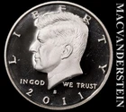 2011-S Silver Kennedy Half Dollar - Choice Gem Proof  Lustrous  #L5308