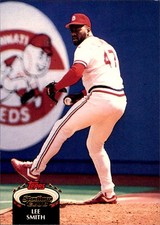 Lee Smith 1992 Stadium Club #180 St. Louis Cardinals FREE SHIPPING AutographDen