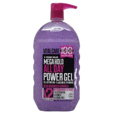 Vital Care Mega Hold All Day Power Hair Styling Gel with Vitamin B5, Pump, 40 Oz