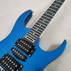 Electric Guitar Mahogany Body Humbucker Pickup  Abalone Inlay Glossy Blue — photo 5