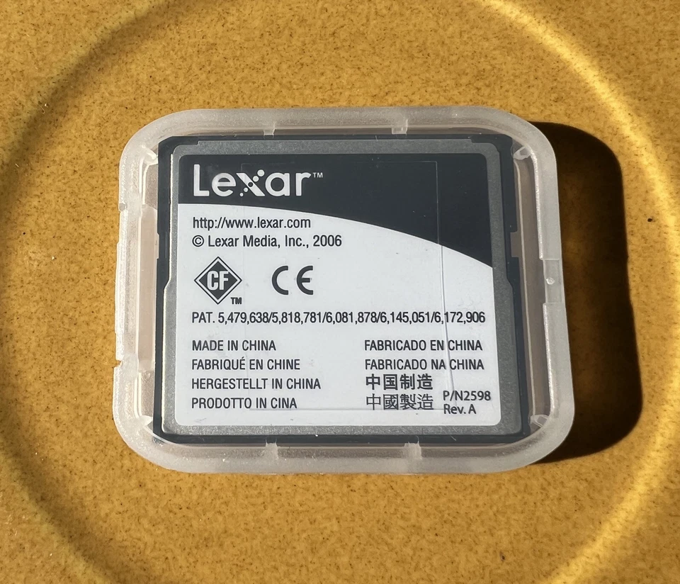 Lexar Premier 1GB CF Compact Flash Memory Card 80x Speed + Case - Image 2 of 2