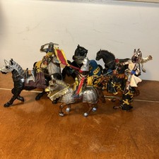 Medieval Horse  Knight Lot Schleich, Papo,  Chap Mei Assorted C3