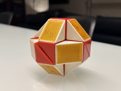Rubiks Snake Puzzle Rare Logic Game Vintage 80s - Rubik 3D