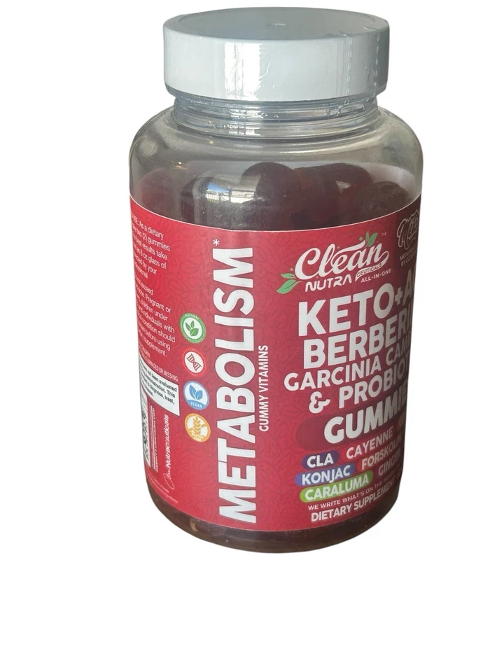 Clean Nutra Metabo Zen Apoyo Diario, Salud Intestinal Keto + Gomitas ACV NUEVO Foto 2 de 4