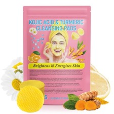 40pcs Turmeric Cleansing Pads - Face Pads for Dark Spots - Turmeric Pad Infused