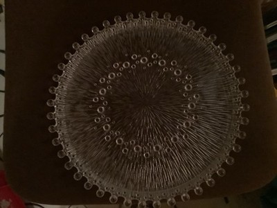 Tortenplatte sehr ausgefallen, Bleikristall gebraucht und super gut  D. 32 cm