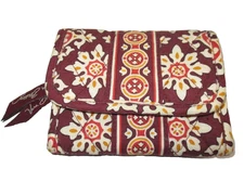 Vera Bradley Medallion Small Trifold Wallet Billfold