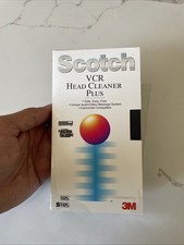 VTG Brand New Scotch VHS Head Cleaning Video Cassette Old Stock NOS