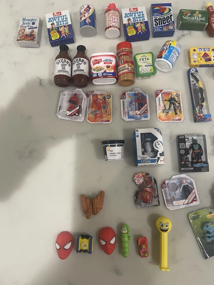 LOT OF 90 Zuru Mini Brands Food Toys Disney Star Wars TMNT Wacky Packages Marvel - Image 2 of 4