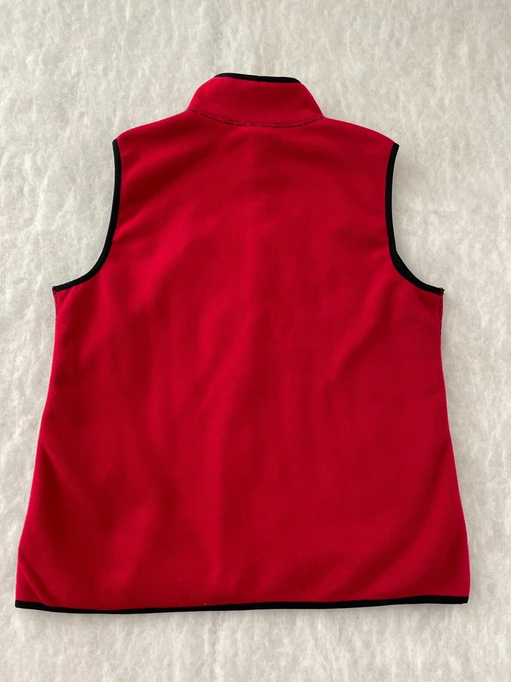 Chaleco Karen Scott Mujer Negro Blanco Reversible Pata de Gallo Clásico Cremallera Completa Talla L Foto 3 de 4