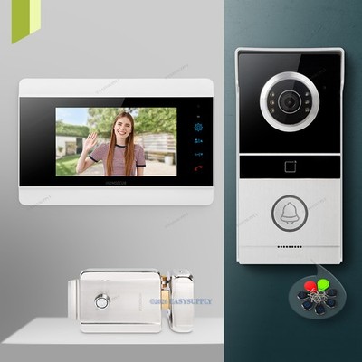 Door Entry System 1080p Video Camera With Indoor Monitor Plus Electric Rim Lock