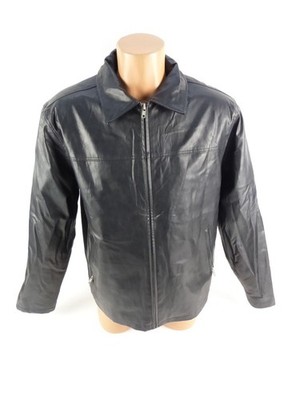 Jack & Jones Herren Jacke schwarz Gr. M Lederobptik Biker Craft Jacket (18227)