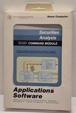 Texas Instruments TI 99/4A Securities Analysis Complete in Box - Tested working