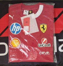 Ferrari F1 Team 2025 Season Oversized T-Shirt Adults Size L UK - BNWT