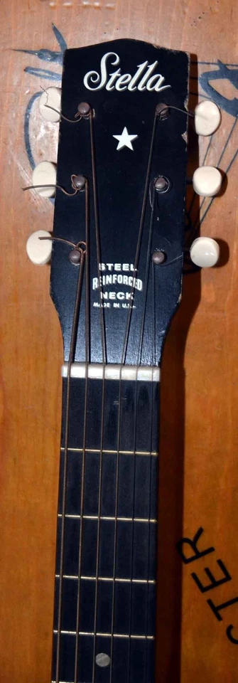 Guitarra Acústica Stella by Harmony Años 60 Buen Estado ProSetup Estuche Original. Foto 3 de 4