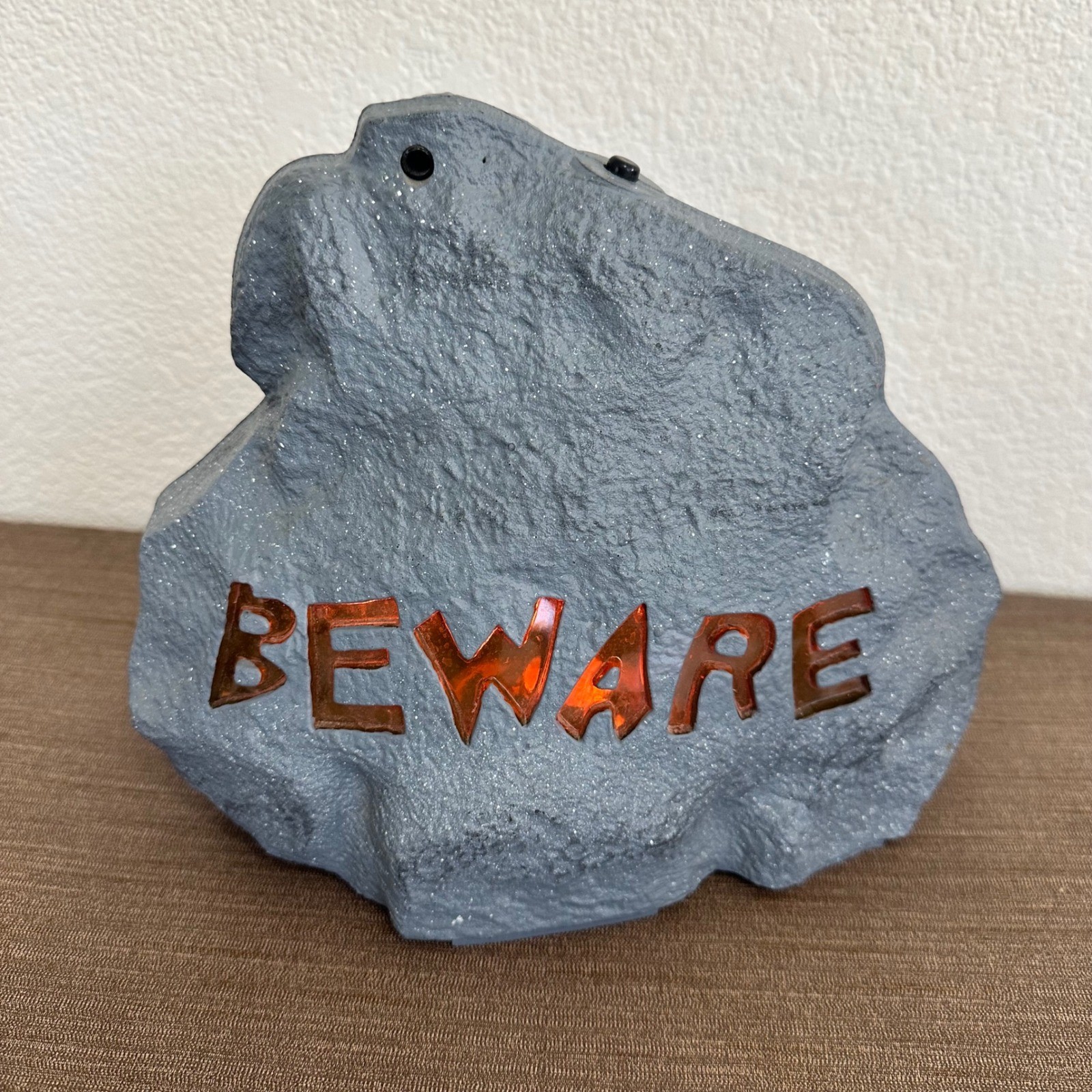 Gemmy Halloween Light-Up Beware Tombstone with Spooky Sound Effects  