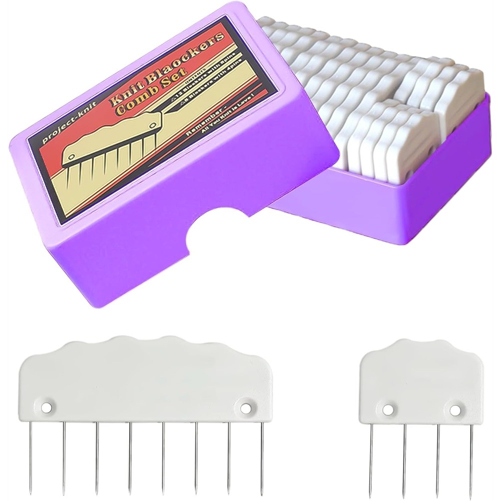 Knitting  20pcs Knit Blockers Combs for Crochet Mat Cleaning Board6690