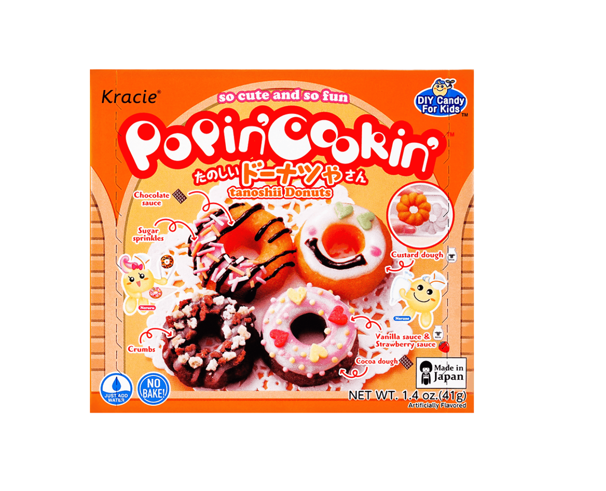 Kracie Popin' Cookin' Diy Japanese Candy Kit , Tanoshii Donuts,41g