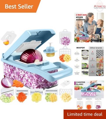 Vegetable Chopper Stainless Steel 13-in-1 Food Slicer Dicer Cutter Kitchen