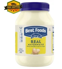 Best Foods Real Mayonnaise Sandwich Spread Condiment, 30 fl oz Jar