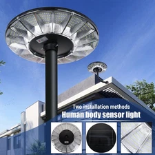 Round 11000W Solar Street Light Outdoor 99000000LM Commercial Parking Lot Lights