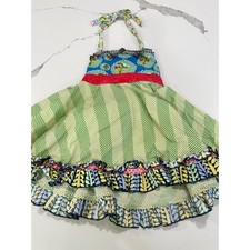 Matilda Jane Dress Ruffle Tiered Colorful Whimsical Girls Size 2